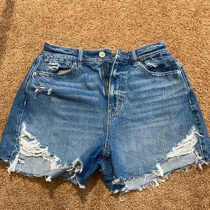 American Eagle Highest rise mom Jean shorts